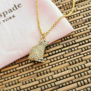 Kate Spade Gold Cold Comforts Polar Bear Necklace
